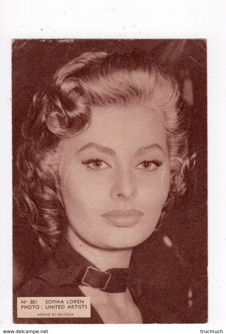 419 - ARTISTE - Sophia LOREN  *photo United Artists * Ciné "LUX" Rue De Wand, Bruxelles - Photographs