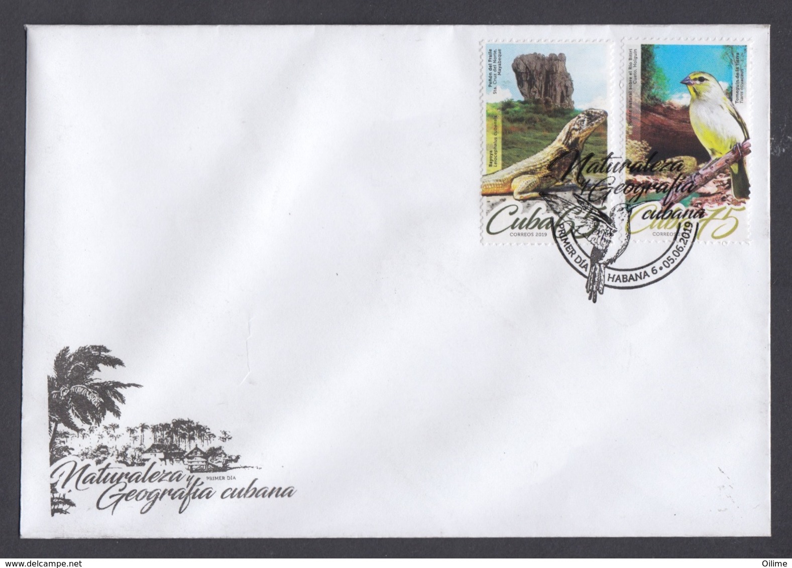 FDC NATURALEZA Y GEOGRAFÍA CUBA 2019 - FDC