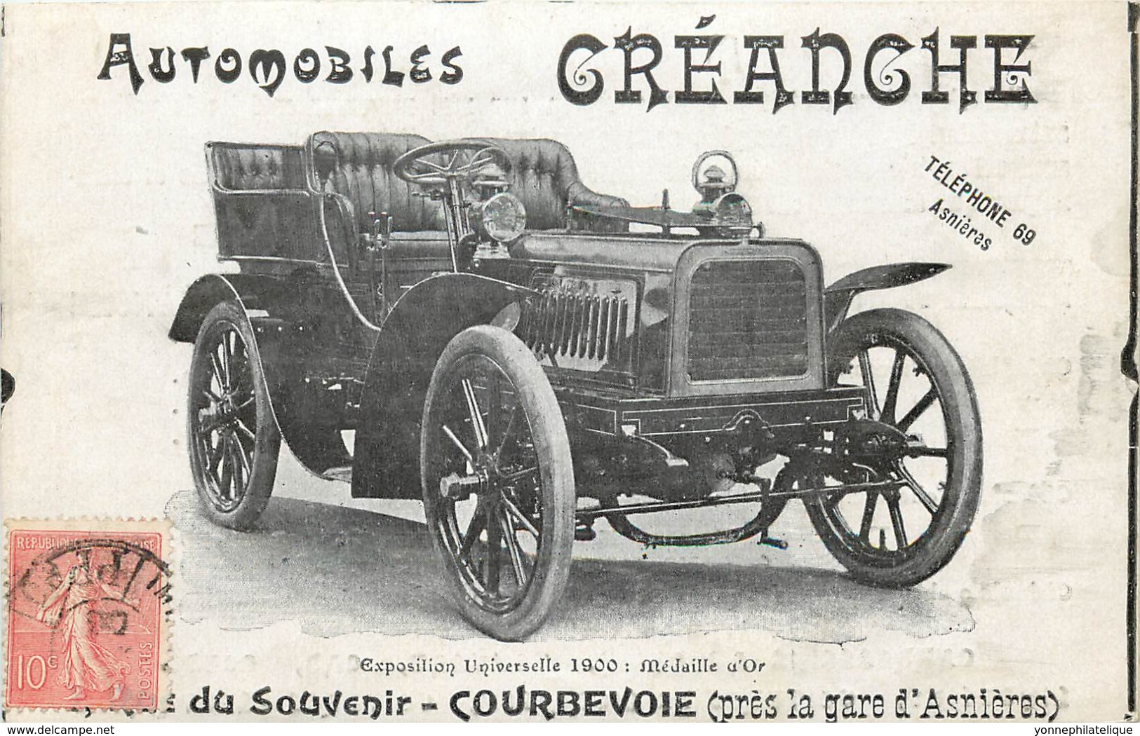 92 - Hauts De Seine - COURBEVOIE - 921200 - Automobile Créanche Près De La Gare - Courbevoie