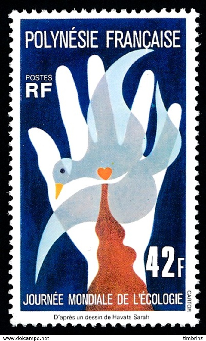 POLYNESIE 1976 - Yv. 109 **   Cote= 25,00 EUR - Ecologie: Pigeon  ..Réf.POL24343 - Neufs