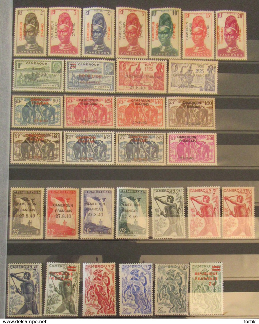 Cameroun - Collection De Timbres Neufs 1925 à Fin Années 1960 Dont Taxe Et Poste Aérienne, Séries, Libération - TB - Collections (without Album)