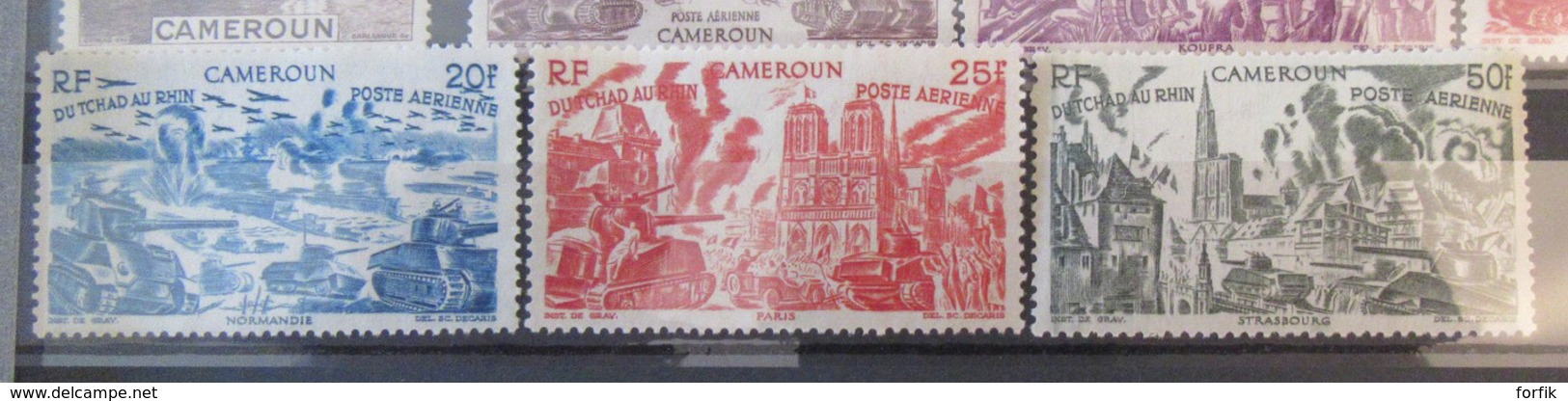 Cameroun - Collection de timbres neufs 1925 à Fin années 1960 dont taxe et Poste aérienne, séries, libération - TB