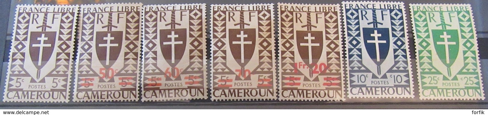 Cameroun - Collection de timbres neufs 1925 à Fin années 1960 dont taxe et Poste aérienne, séries, libération - TB