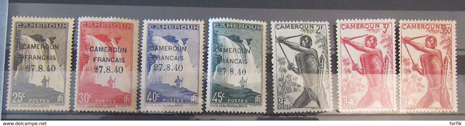 Cameroun - Collection de timbres neufs 1925 à Fin années 1960 dont taxe et Poste aérienne, séries, libération - TB