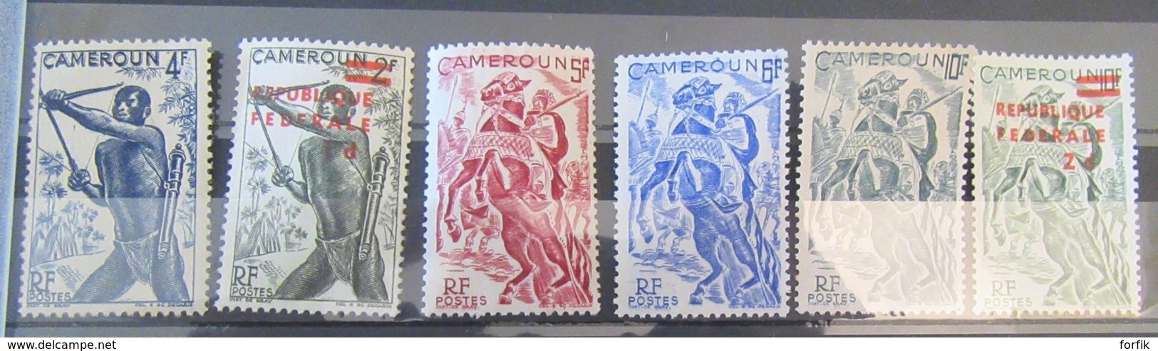 Cameroun - Collection de timbres neufs 1925 à Fin années 1960 dont taxe et Poste aérienne, séries, libération - TB