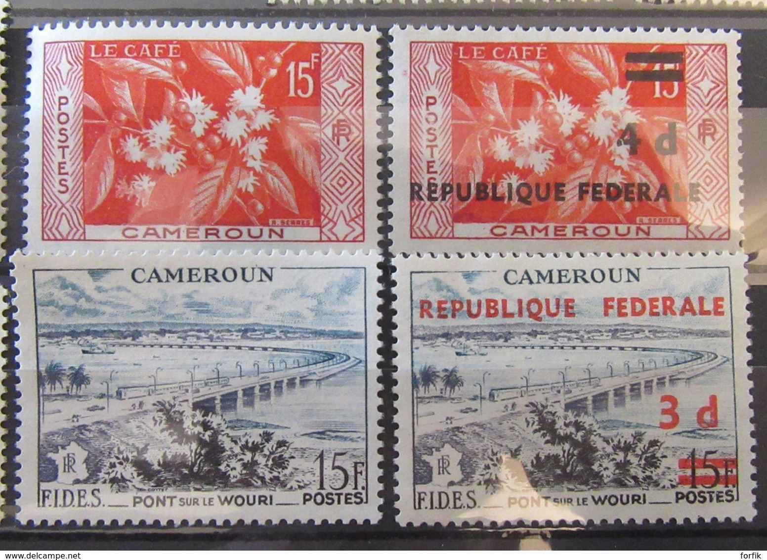 Cameroun - Collection de timbres neufs 1925 à Fin années 1960 dont taxe et Poste aérienne, séries, libération - TB