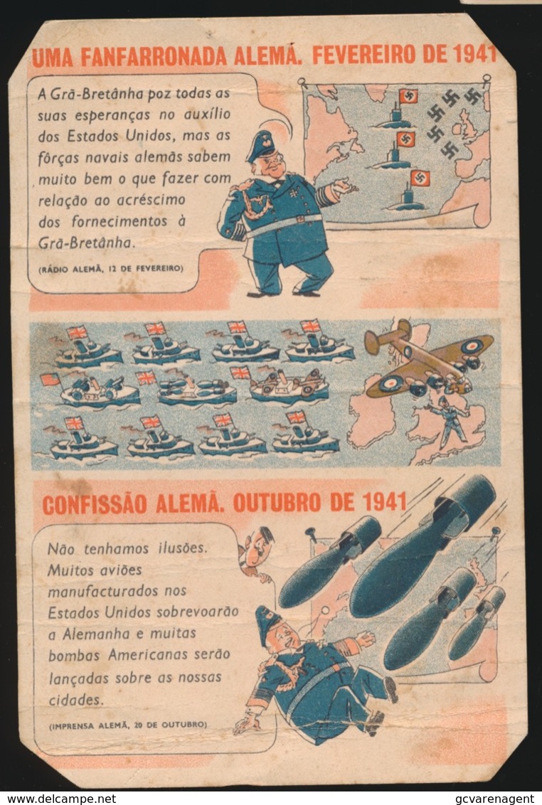 PORTUGAL  -- UMA FANFARRONADA ALEMA . FEVEREIRO DE 1941 - Guerre 1939-45