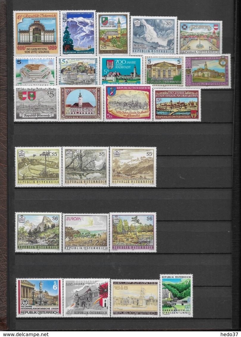 Autriche - Collection Timbres Neufs ** Sans Charnière - TB - 51 Scans - Collections