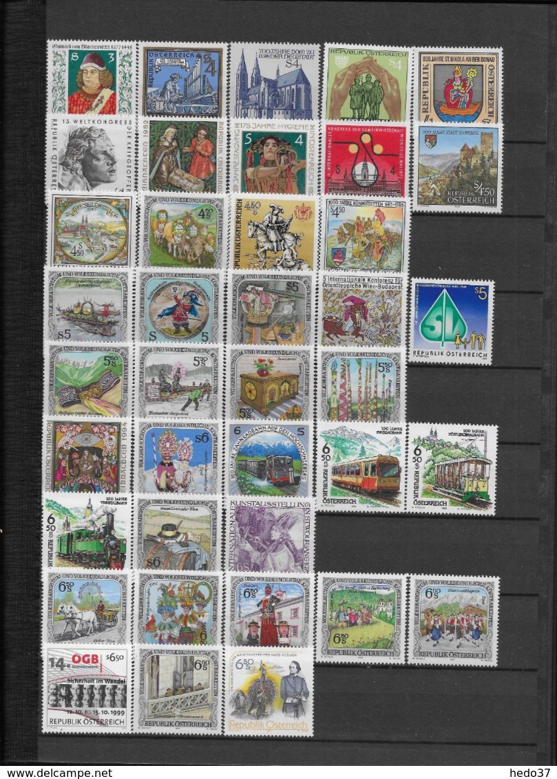 Autriche - Collection timbres neufs ** sans charnière - TB - 51 scans