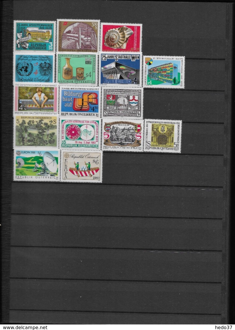 Autriche - Collection timbres neufs ** sans charnière - TB - 51 scans