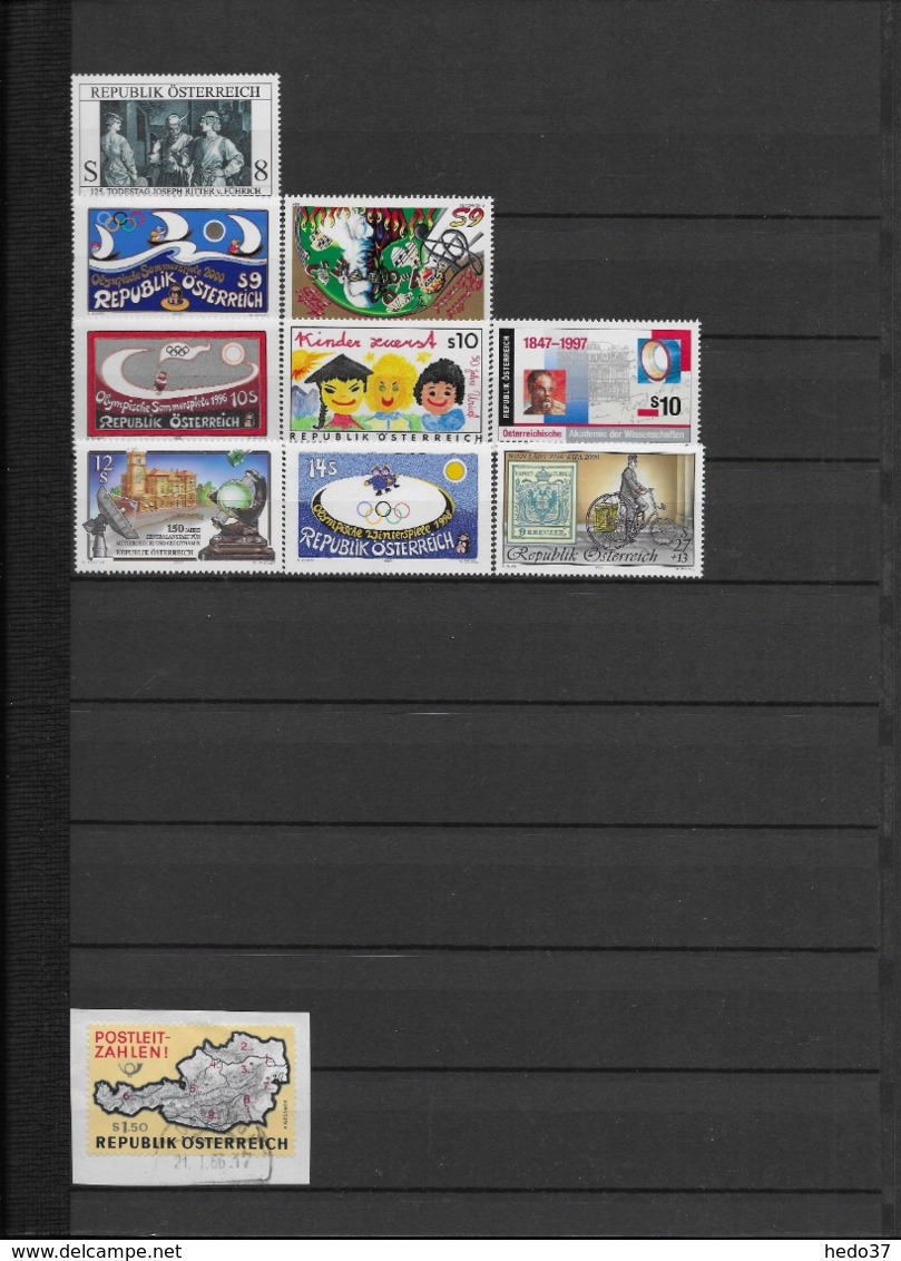 Autriche - Collection timbres neufs ** sans charnière - TB - 51 scans