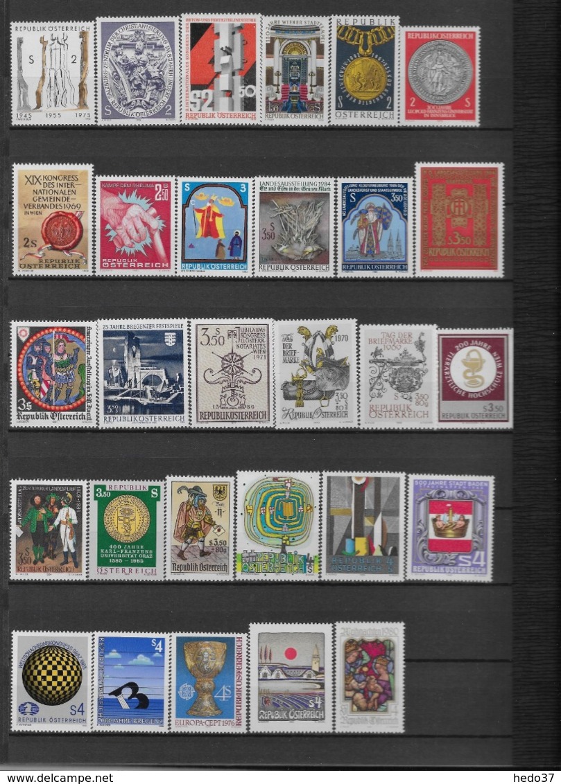 Autriche - Collection timbres neufs ** sans charnière - TB - 51 scans