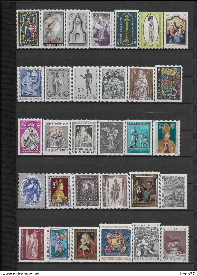 Autriche - Collection timbres neufs ** sans charnière - TB - 51 scans