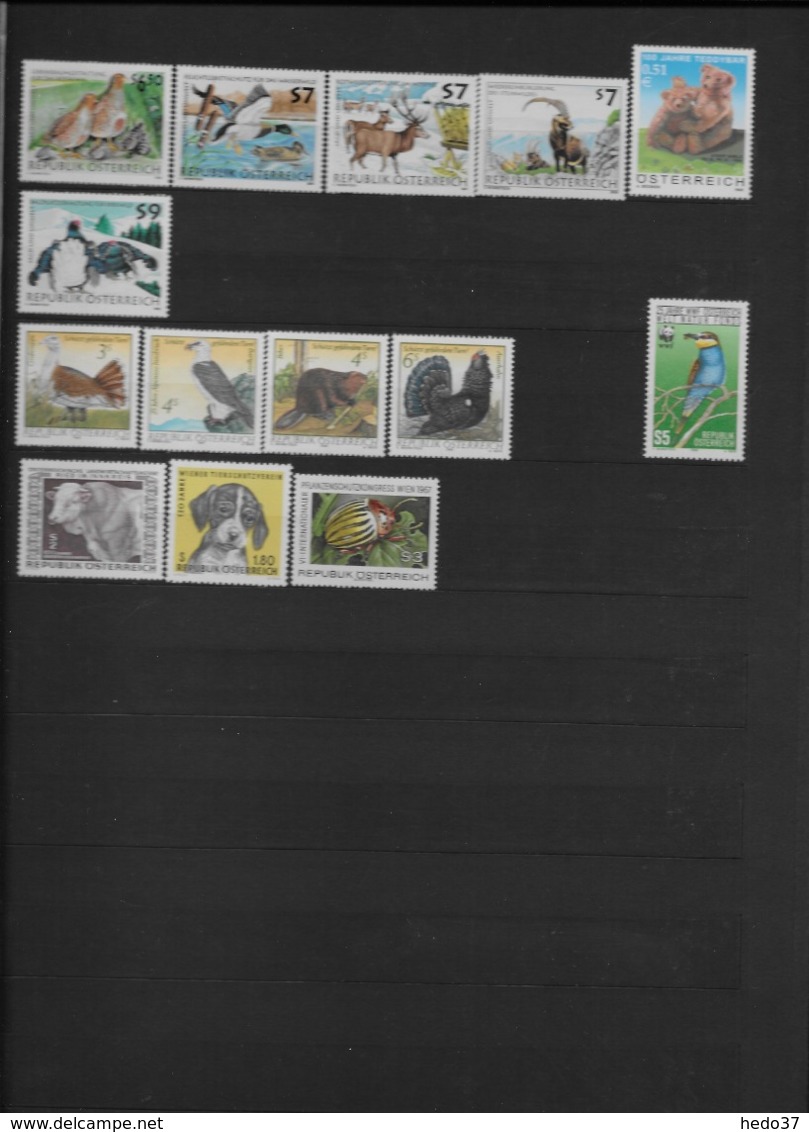 Autriche - Collection timbres neufs ** sans charnière - TB - 51 scans