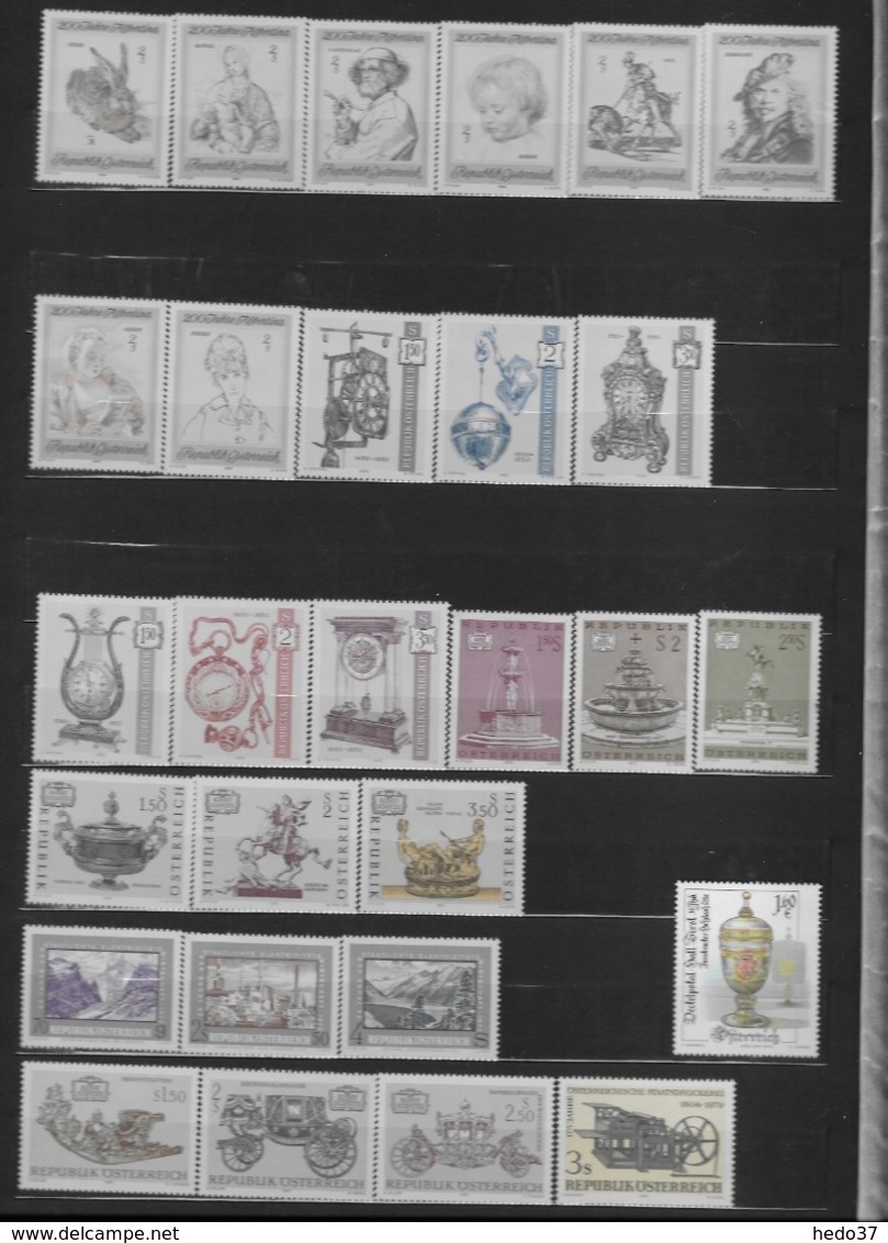 Autriche - Collection timbres neufs ** sans charnière - TB - 51 scans