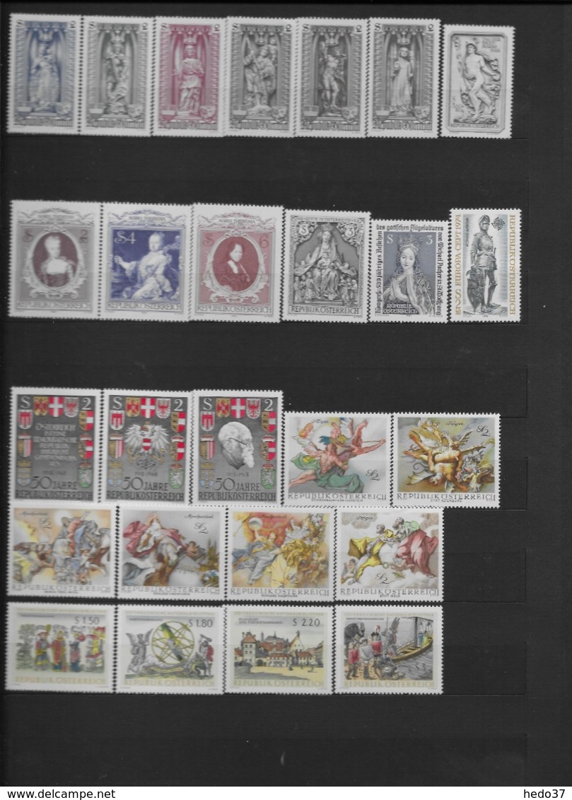 Autriche - Collection timbres neufs ** sans charnière - TB - 51 scans