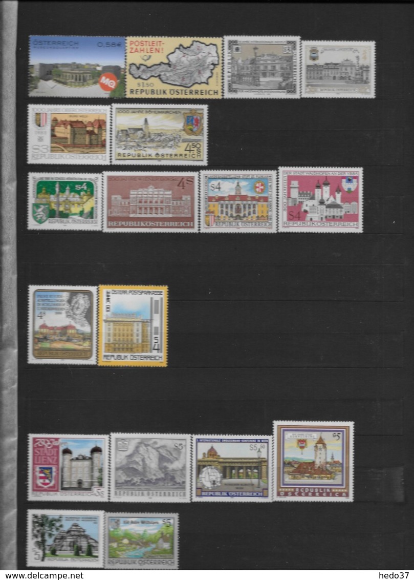 Autriche - Collection timbres neufs ** sans charnière - TB - 51 scans