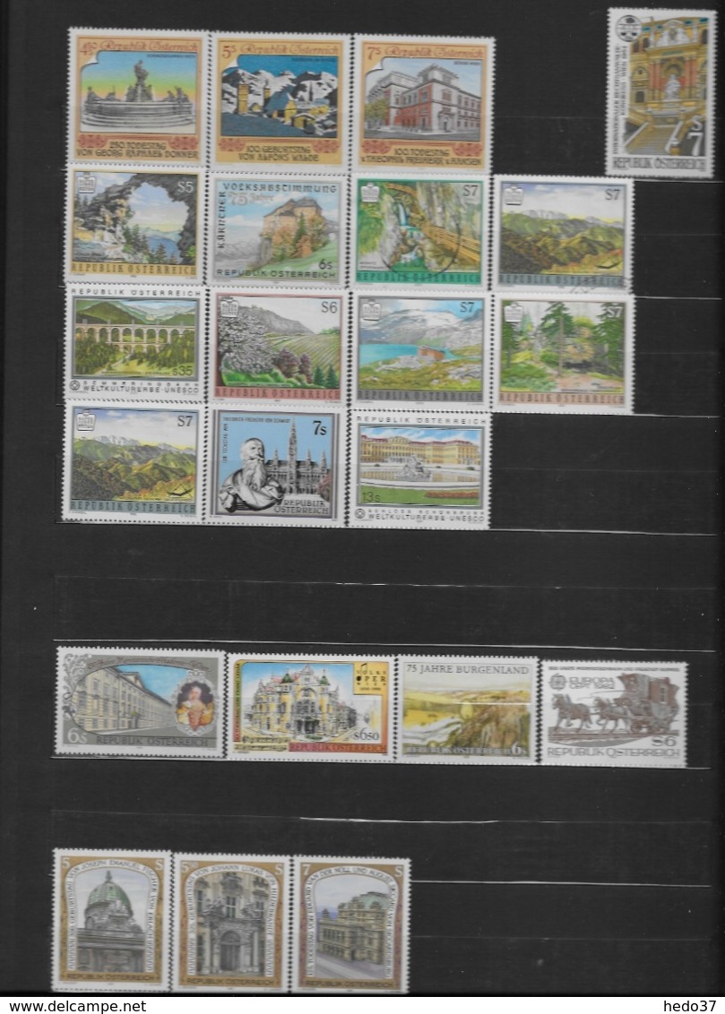 Autriche - Collection timbres neufs ** sans charnière - TB - 51 scans