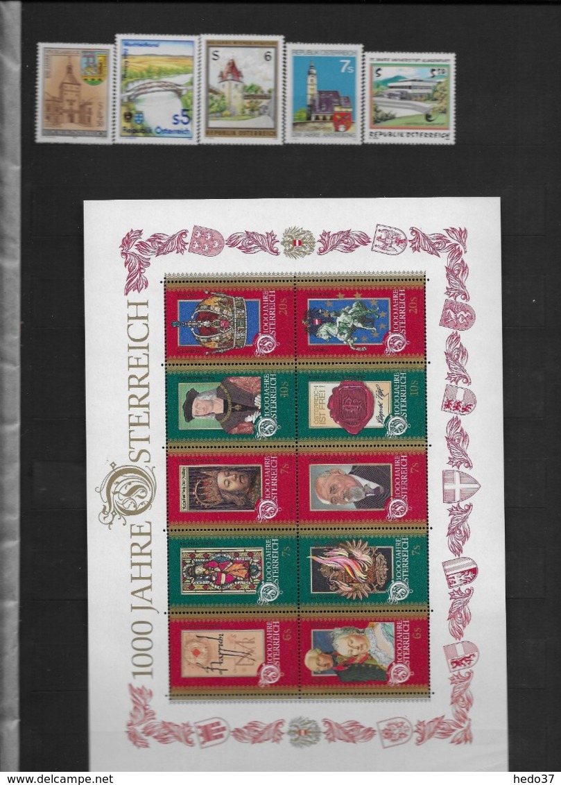 Autriche - Collection timbres neufs ** sans charnière - TB - 51 scans