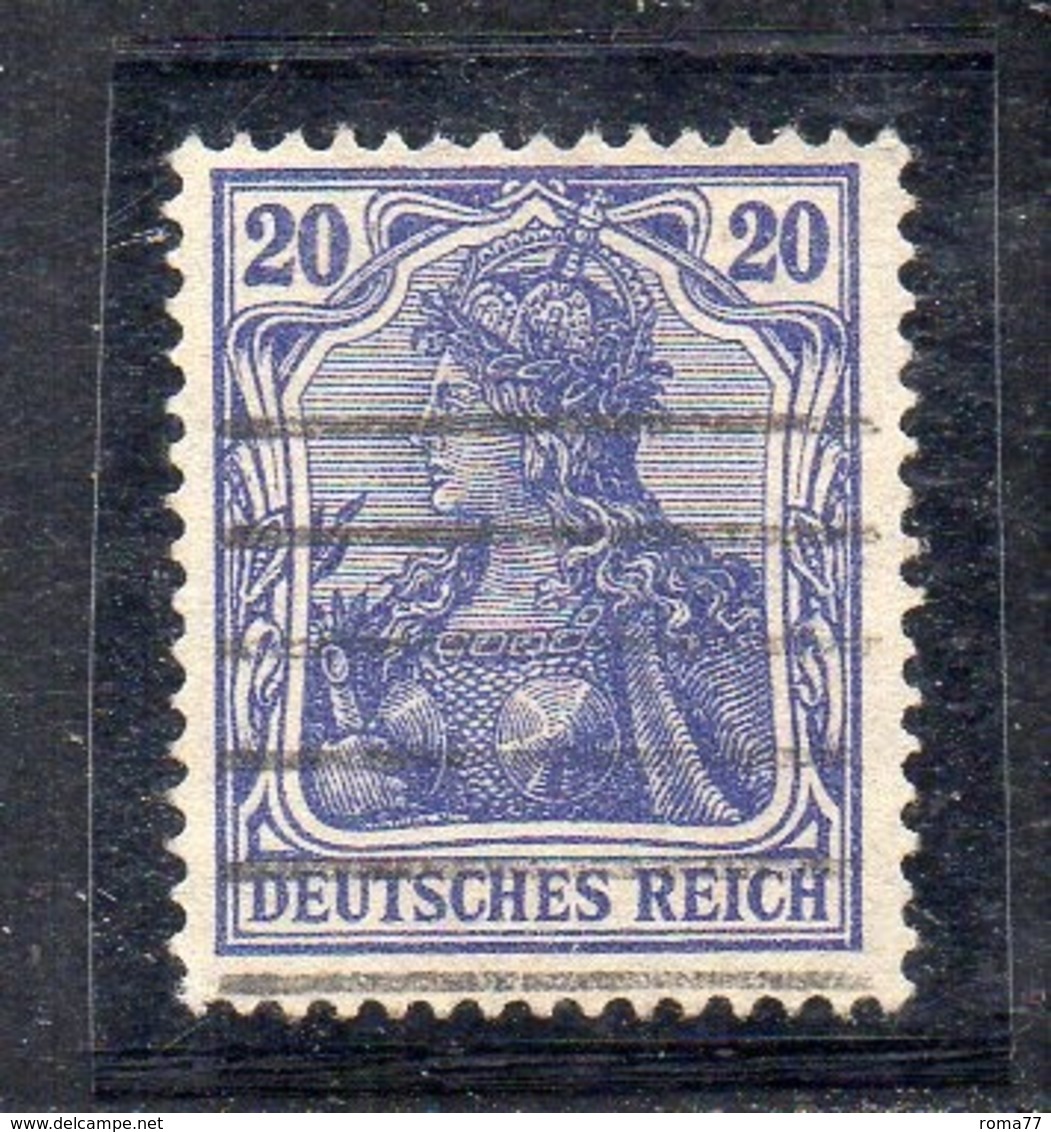 GERMANIA IMPERO 1905 , 20 Pf N. 85 Usato   . DEUTSCHES - Usati