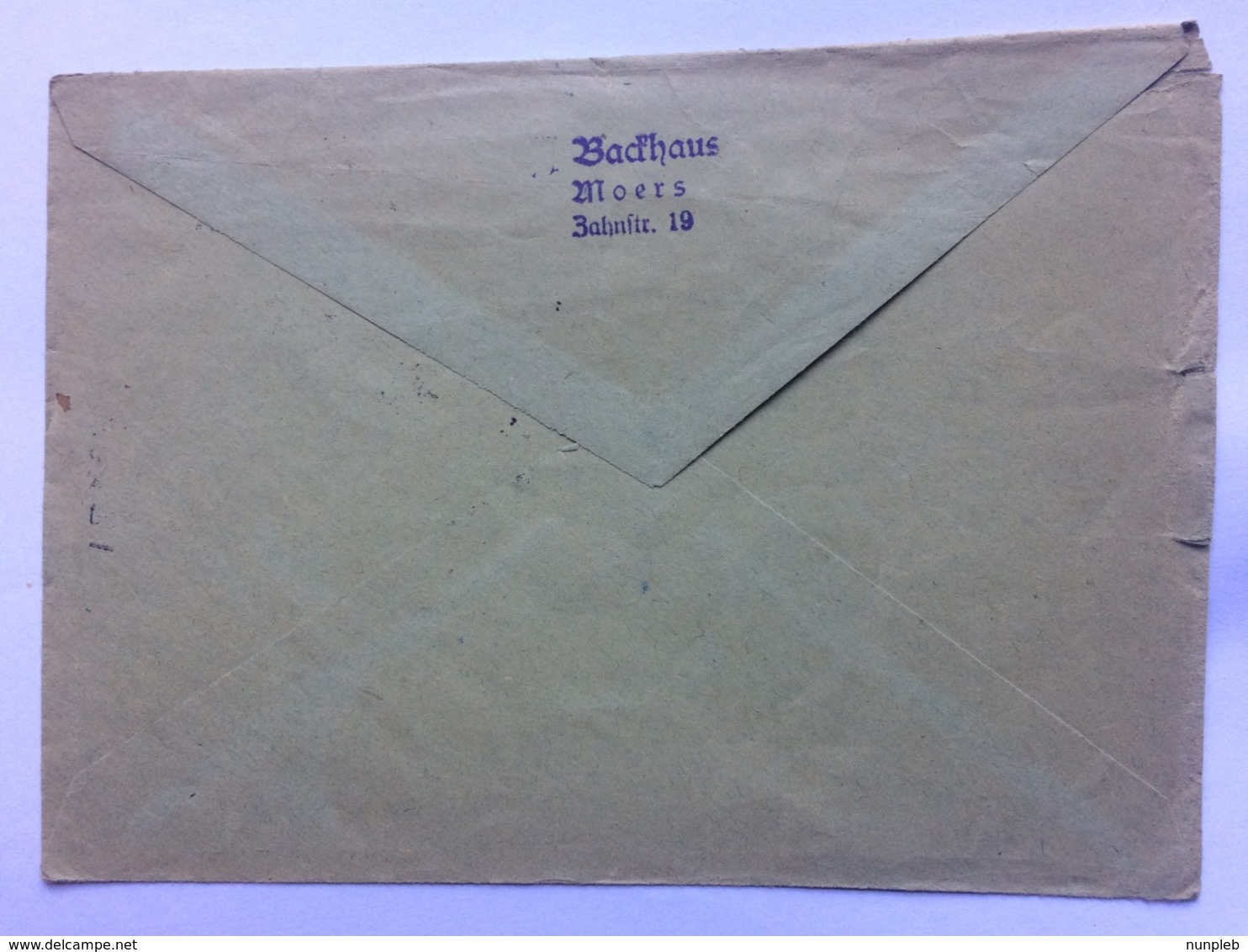 GERMANY 1954 Cover Moers To Stockholm Sweden With Drucksache Cachet - Lettres & Documents