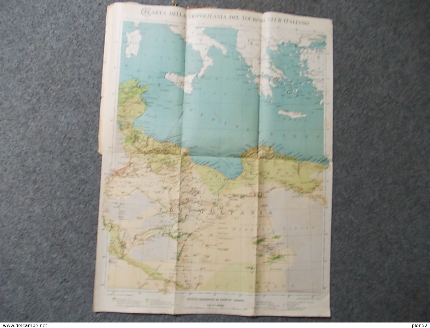 12665-CARTA DELLA TRIPOLITANIA E CIRENAICA - SCALA 1:5000.000 - Carte Geographique