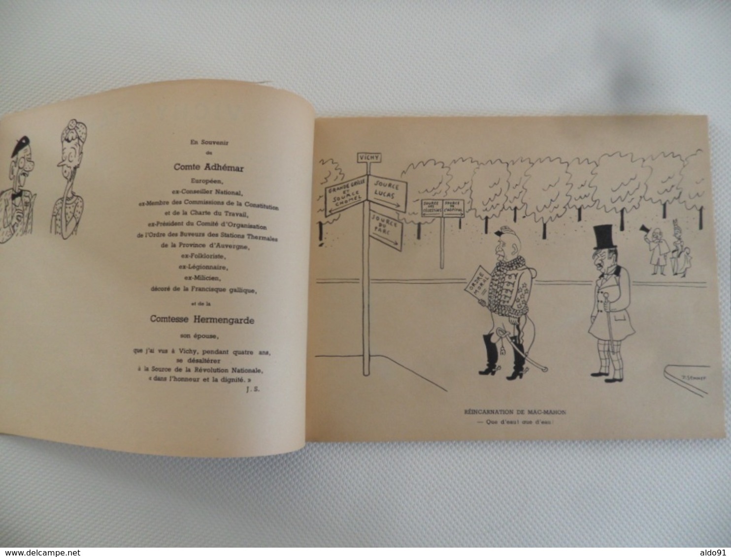 (Illustrateur Jean SENNEP  - Anti Pétainisme...!!) - DANS L'HONNEUR ET LA DIGNITE (Souvenirs De Vichy)............. - Collections