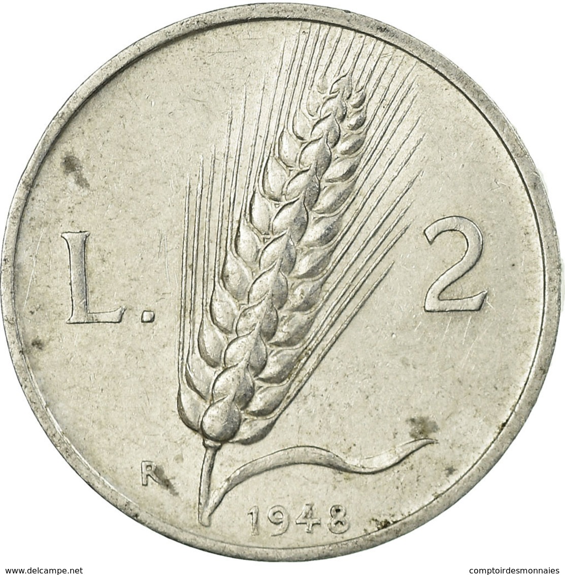 Monnaie, Italie, 2 Lire, 1948, Rome, TB+, Aluminium, KM:88 - 2 Liras