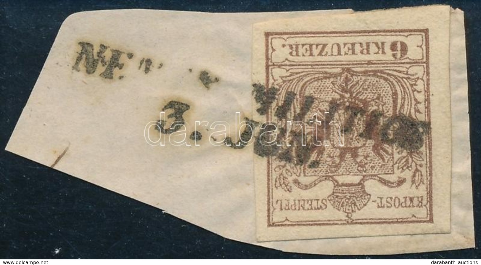 1850 6kr Kivágáson / On Cutting 'NEMES=MILITICS' Ryan: 200 P, Gudlin 600 P - Sonstige & Ohne Zuordnung