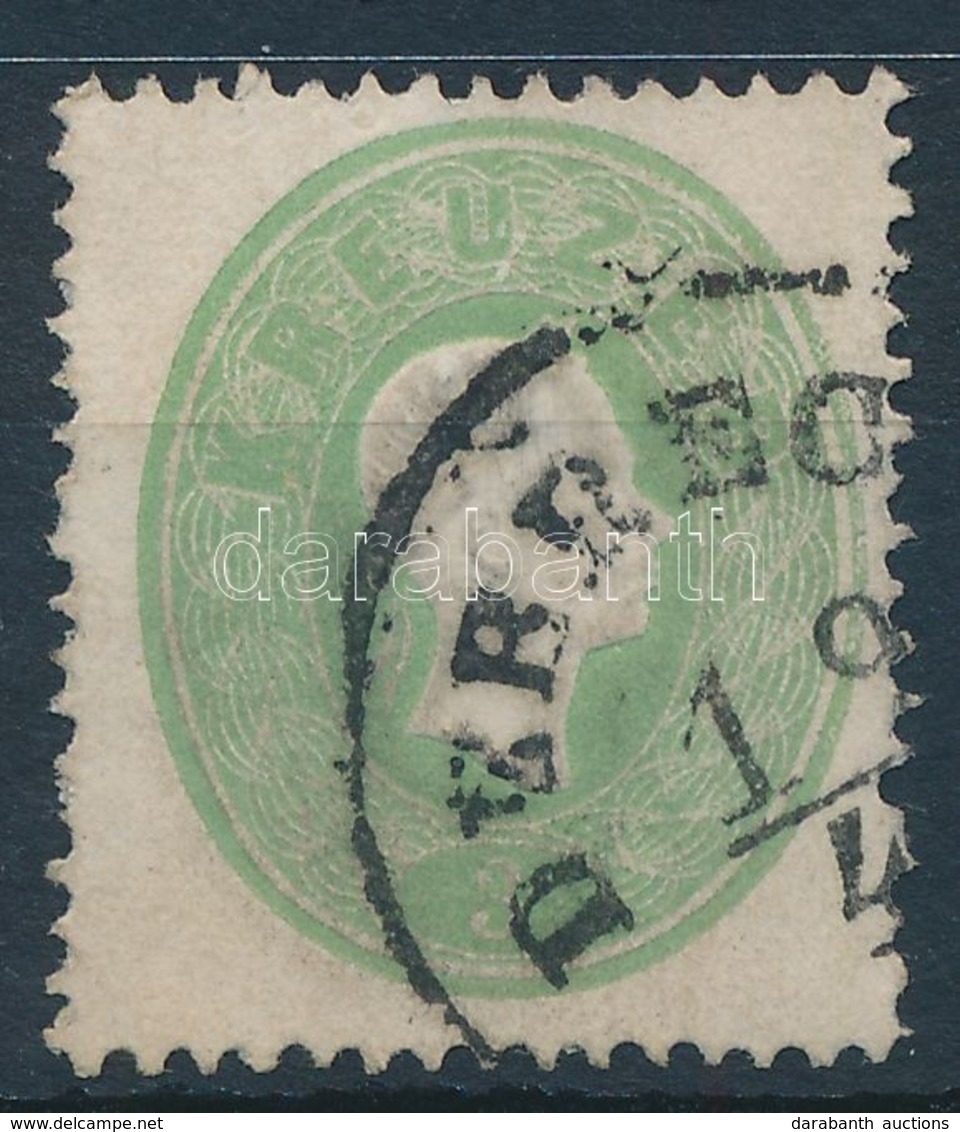 O 1861 3kr Sárgászöld / Yellowish Green 'DEBREC(ZEN)' - Autres & Non Classés