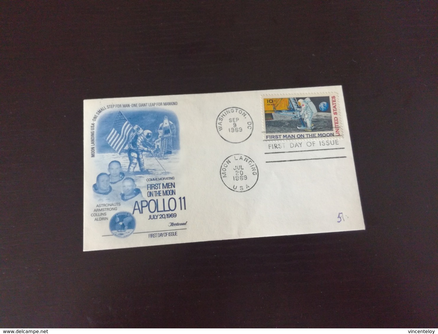 USA 1969 Year Apollo 11 Mission SPACE First Day COVER En L Etat Sur Les Photos - North  America