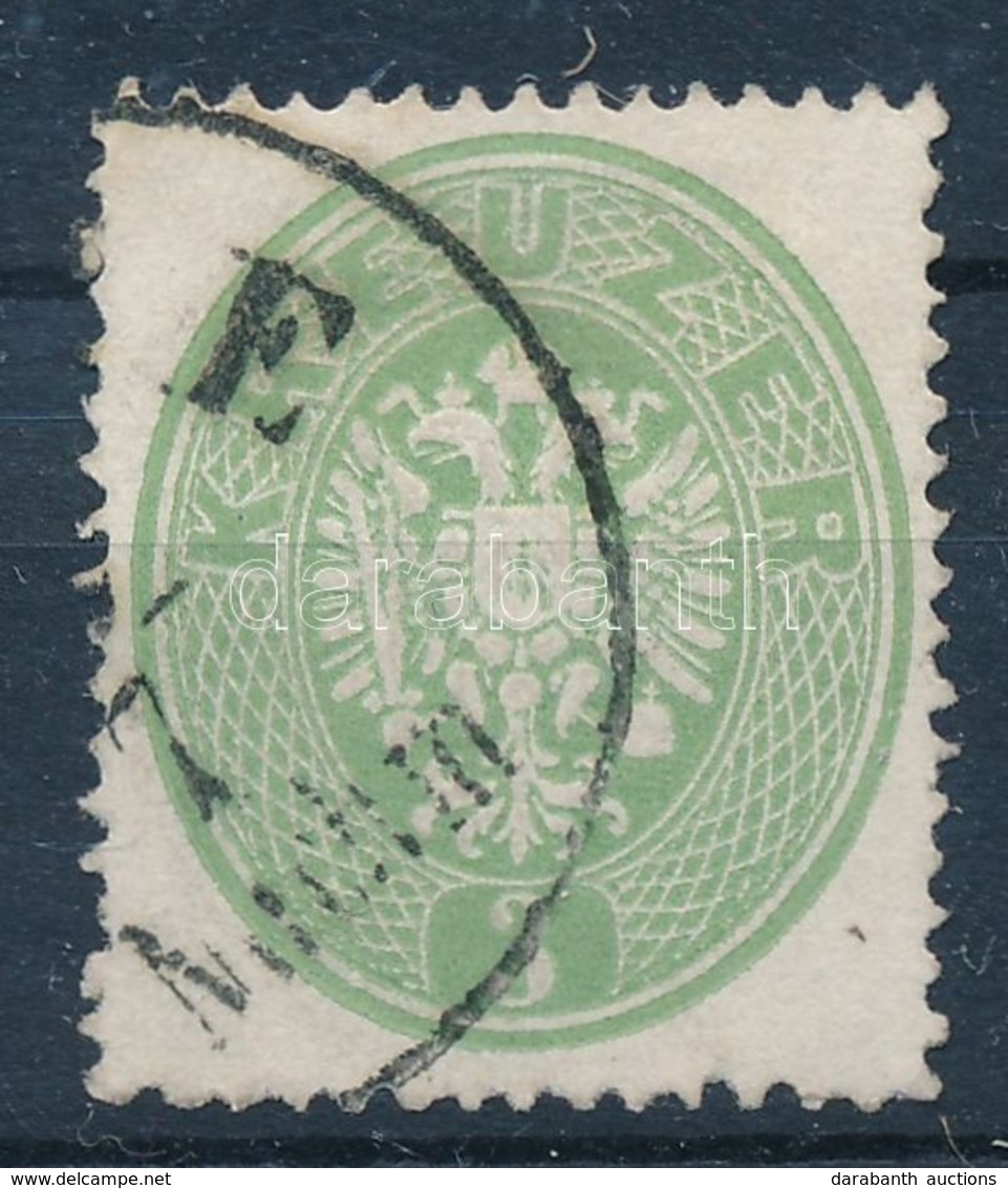 O 1863 3kr Tiszta Nyomat, Centrált / Clear Print, Centered '(FIUM)E' - Sonstige & Ohne Zuordnung