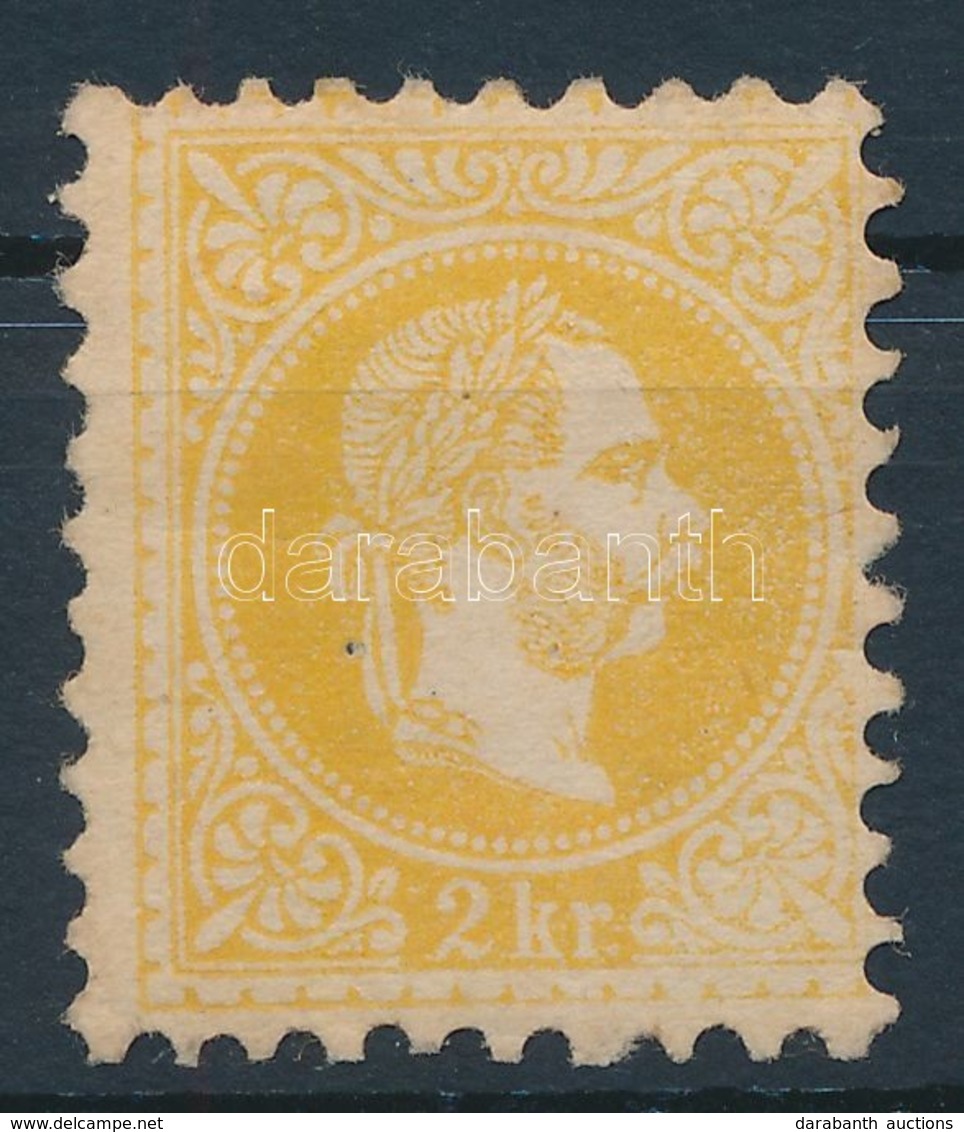 * 1867 2kr Sárga, Eredeti Gumi / Yellow With Original Gum. Certificate: Steiner - Autres & Non Classés