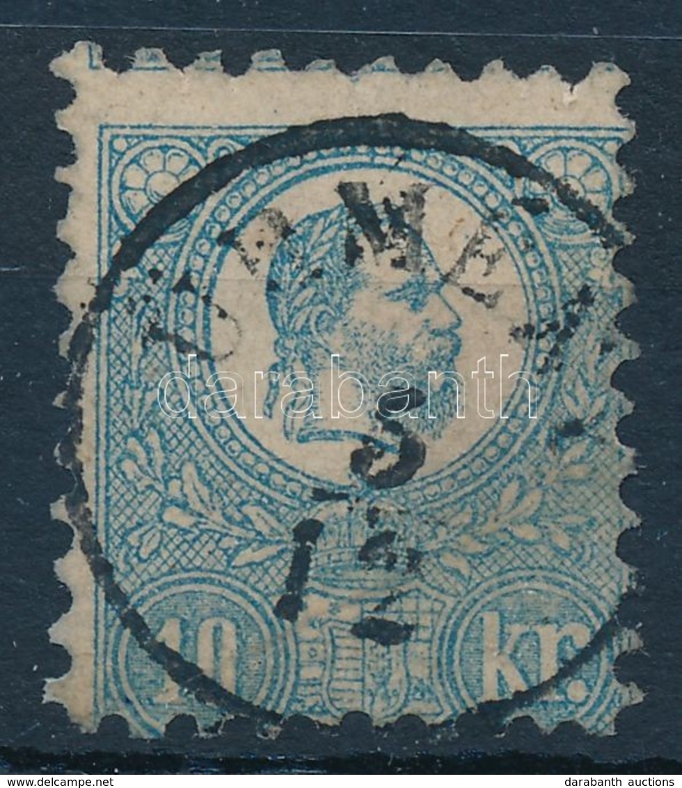 O 1871 Kőnyomat 10kr Képbe Fogazott, Javított Bélyeg / Mi. 4 Repaired Stamp 'ÜRMÉNY' (Gudlin 350 Pont) - Otros & Sin Clasificación