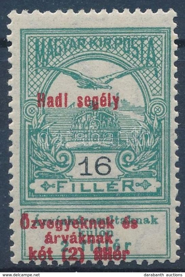 ** 1914 Hadisegély 16f Eltolódott Felülnyomással / Mi 152 With Shifted Overprint - Sonstige & Ohne Zuordnung