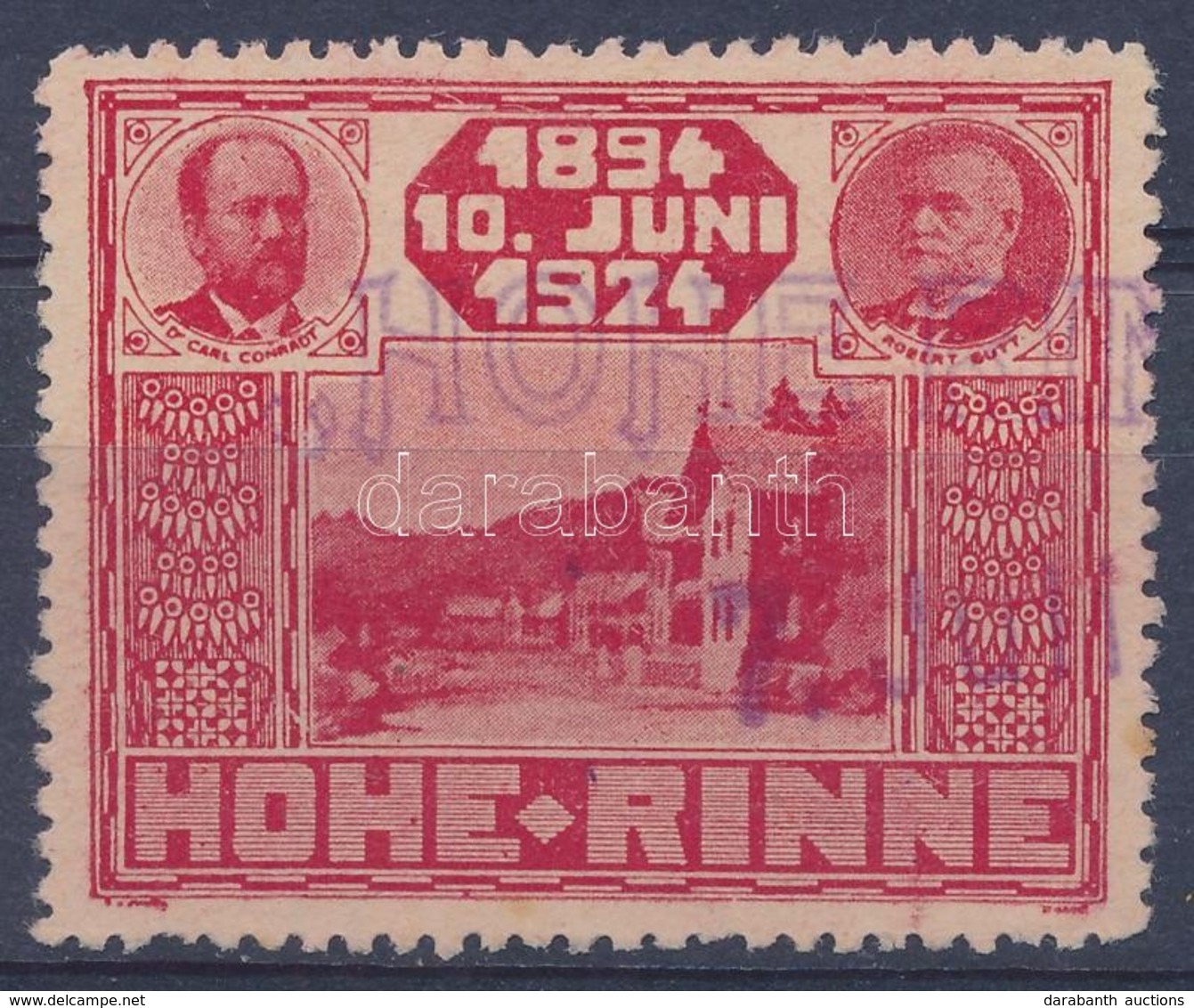 O 1924 Hohe Rinne 1Leu - Autres & Non Classés