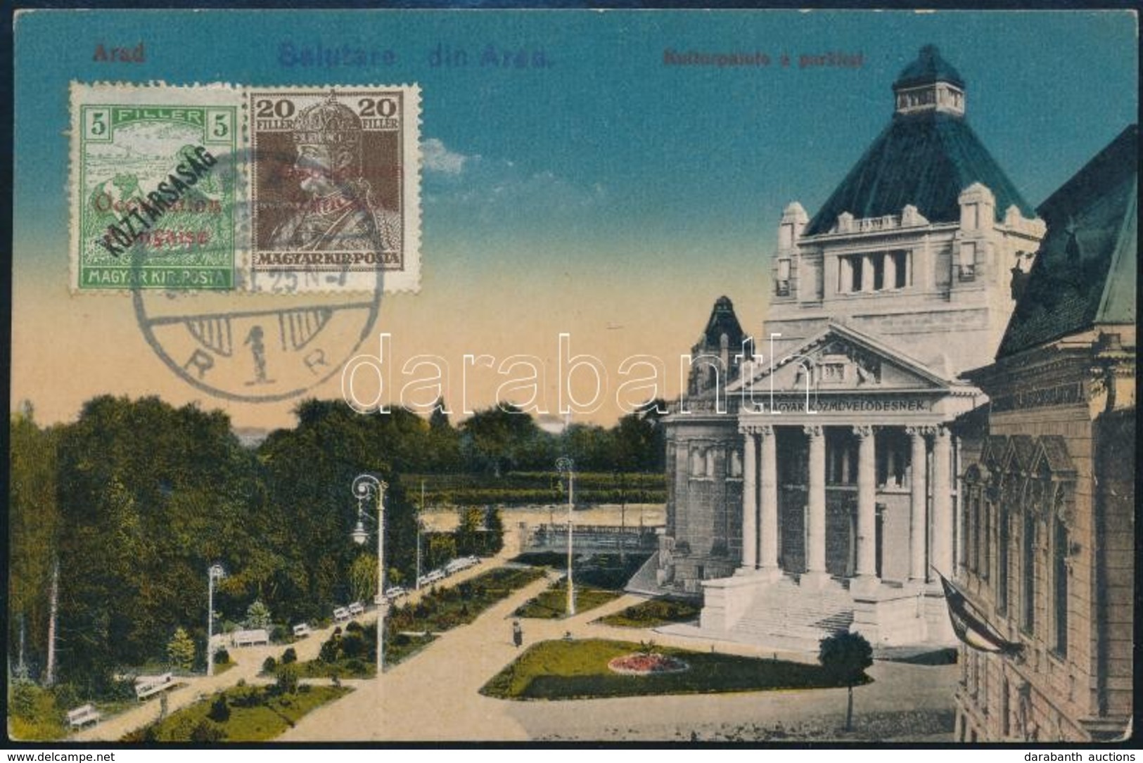 1919 Arad TCV Képeslap Fogarasra / TCV Postcard Signed: Bodor - Sonstige & Ohne Zuordnung