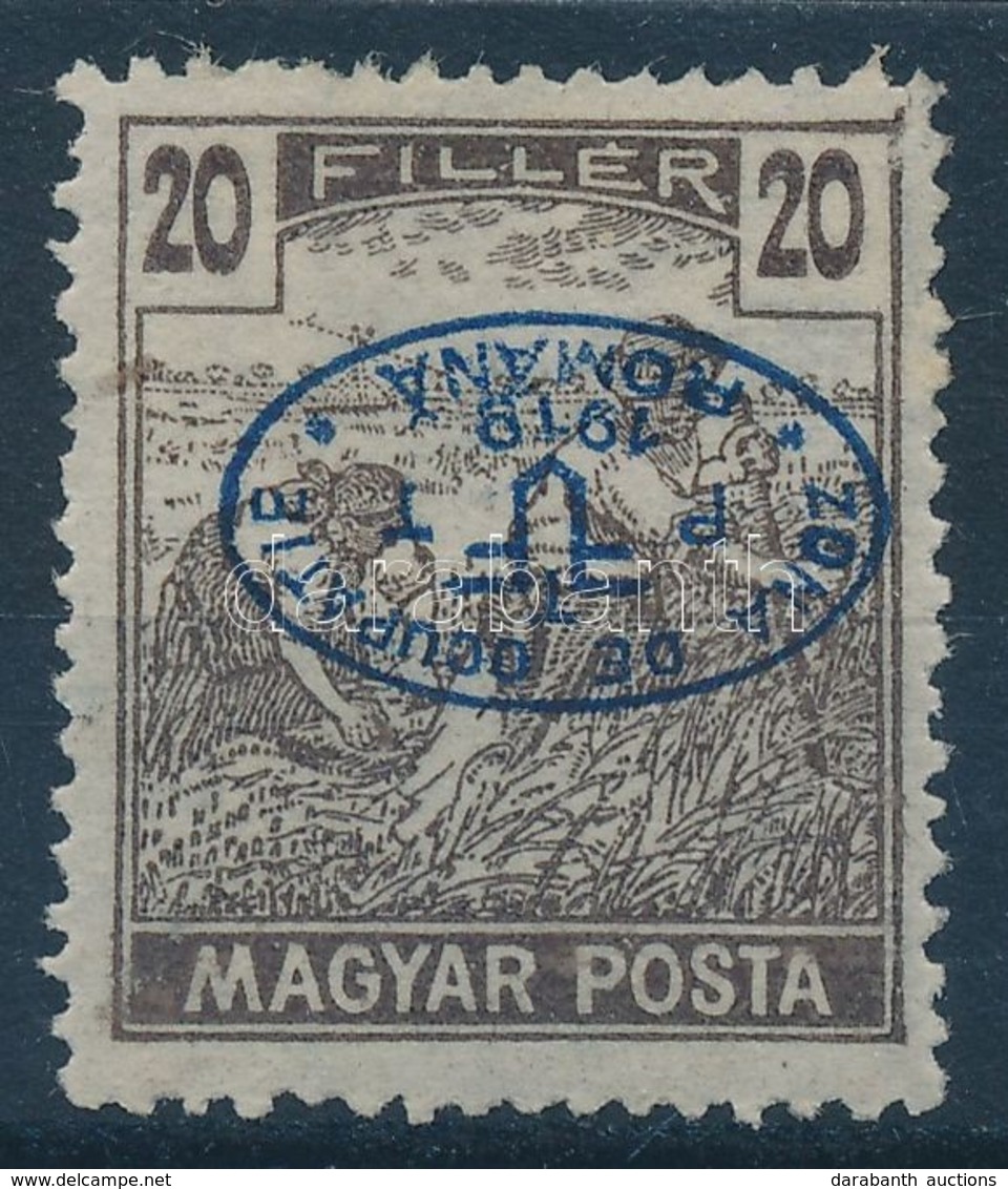 * Debrecen I. 1919 Magyar Posta 20f Fordított Felülnyomással (**30.000) / Mi 68 With Inverted Overprint. Signed: Bodor - Sonstige & Ohne Zuordnung