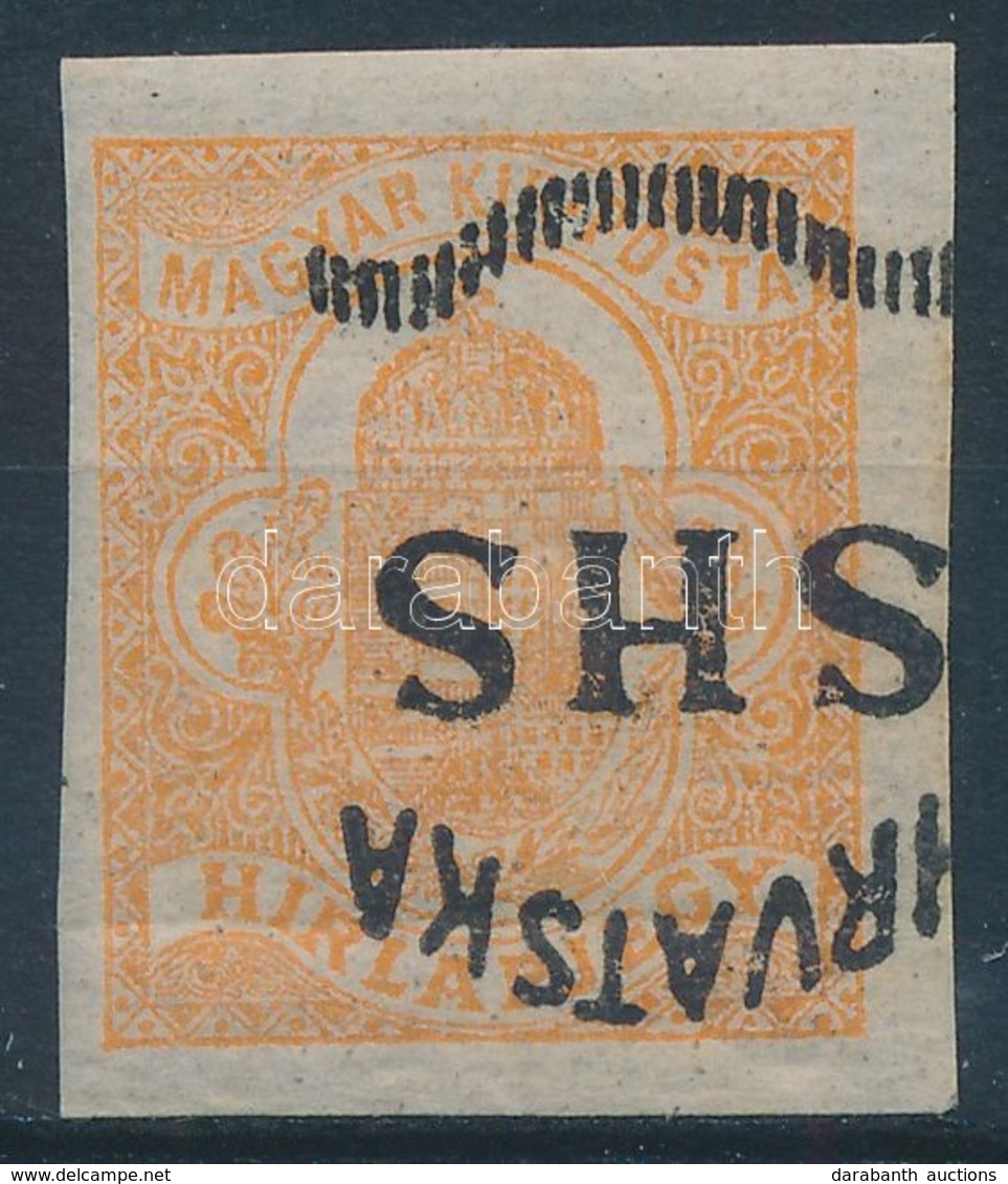 * 1918 Hírlapbélyeg Fordított Felülnyomással / Mi 57 Inverted Overprint. Signed: Bodor - Autres & Non Classés