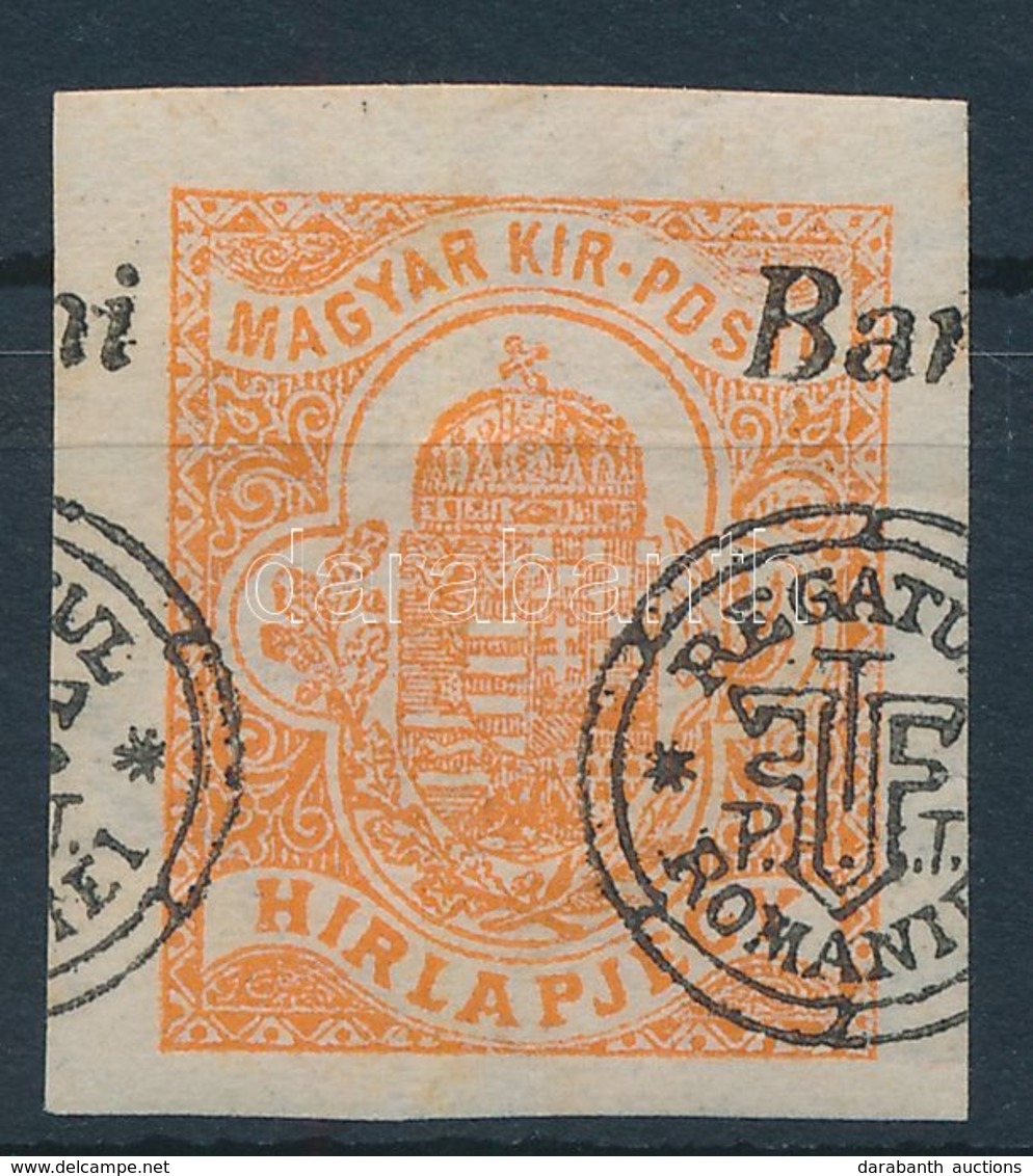 * 1919 Hírlapbélyeg Elcsúszott Felülnyomással / Mi 19 II Shifted Overprint. Signed: Bodor - Other & Unclassified