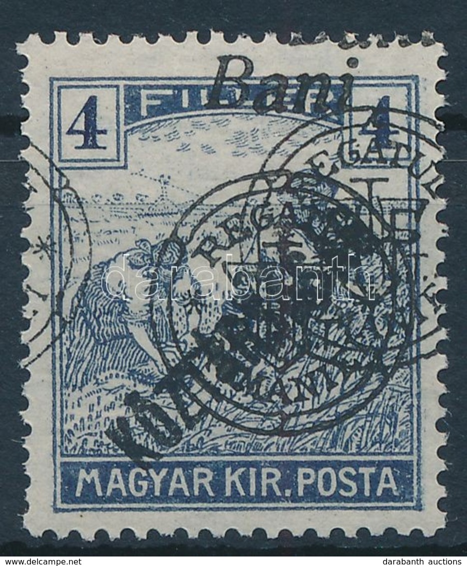 * 1919 Arató/Köztársaság 4f Dupla Felülnyomással / Mi 52 II With Double Overprint. Signed: Bodor - Other & Unclassified