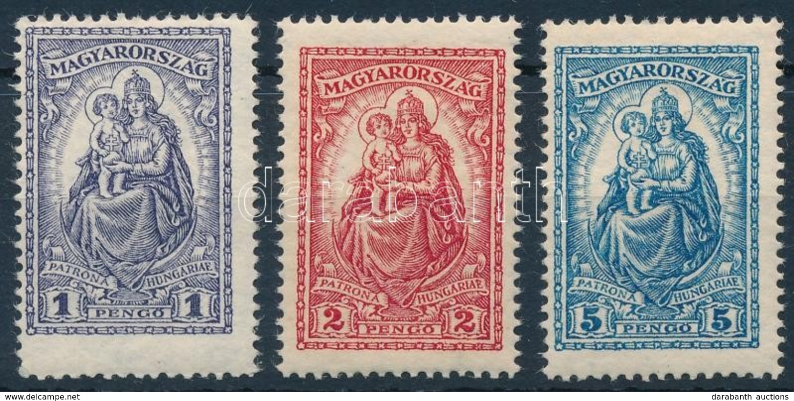 ** 1926 Keskeny Madonna Sor (30.000) / Mi 427-429 - Autres & Non Classés