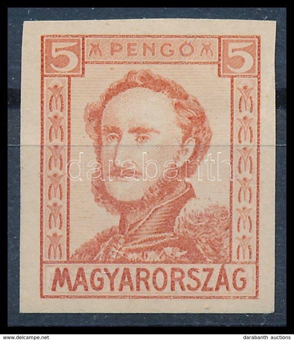 ** 1932 Arcképek Sor 5f Bélyegterve (Széchenyi) / 5f Proof (betapadás / Gum Disturbance) - Autres & Non Classés