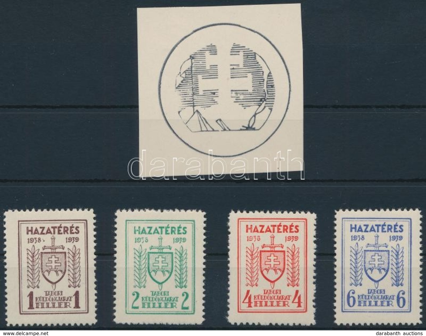 ** 1938 Soproni Tábori Küldöncjárat II. Sor / Rákóczi Military School Sopron Curier Post Set - Autres & Non Classés