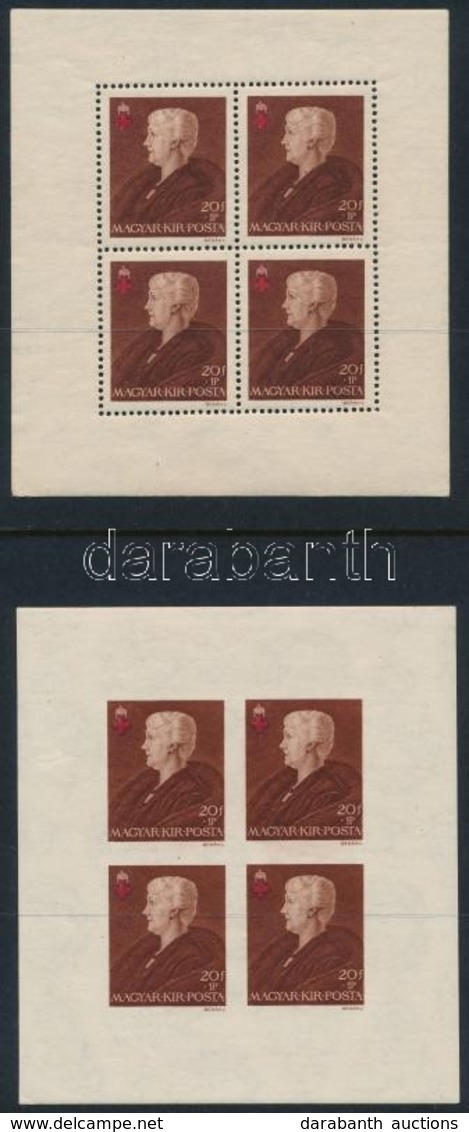 ** 1942 Vöröskereszt II. Teljes ívsor (24.000) / Mi 696-698 A-B Compete Minisheet Set - Autres & Non Classés