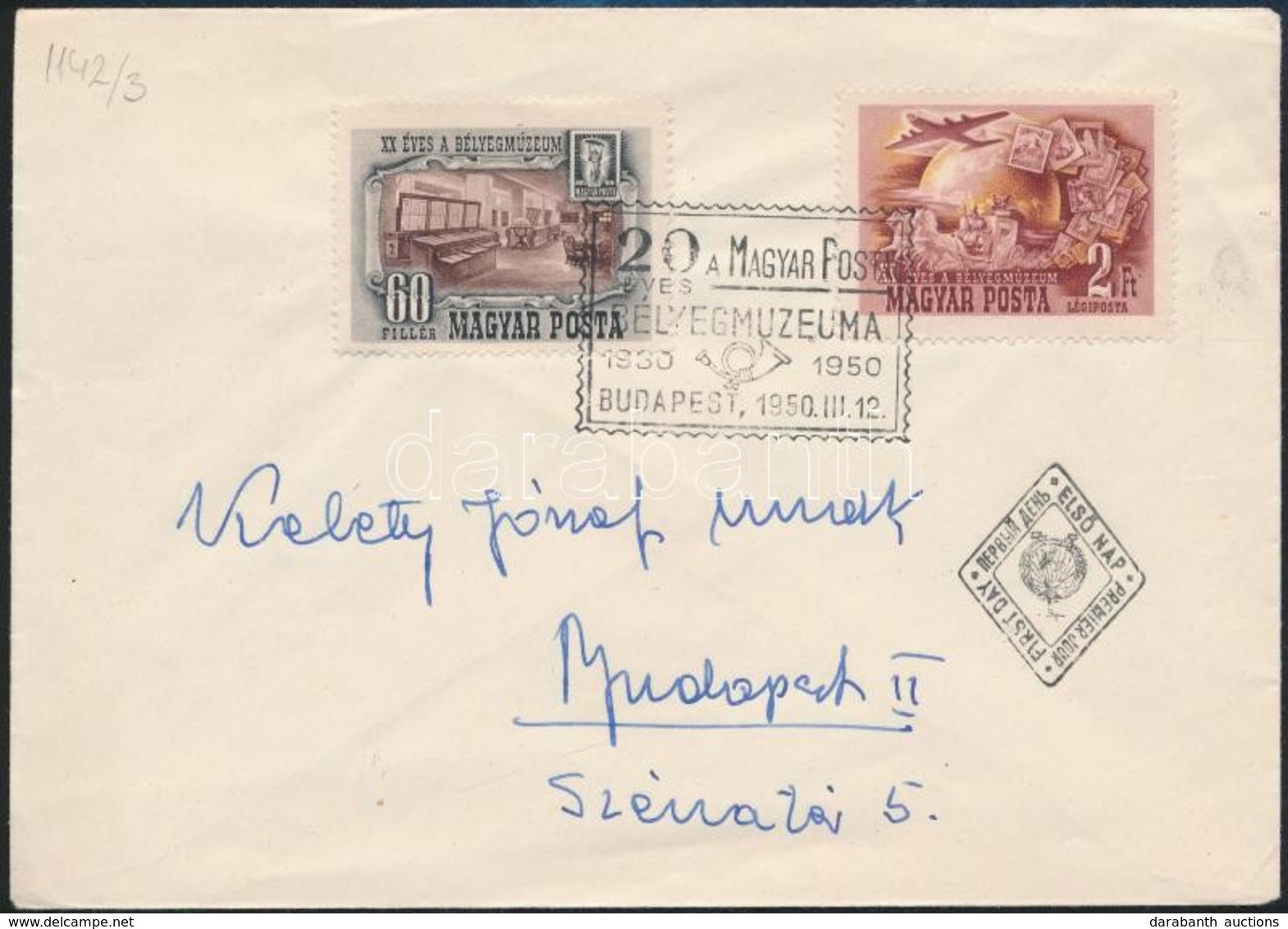 1950 Bélyegmúzeum Sor FDC-n / Mi 1142-1143 On FDC - Autres & Non Classés