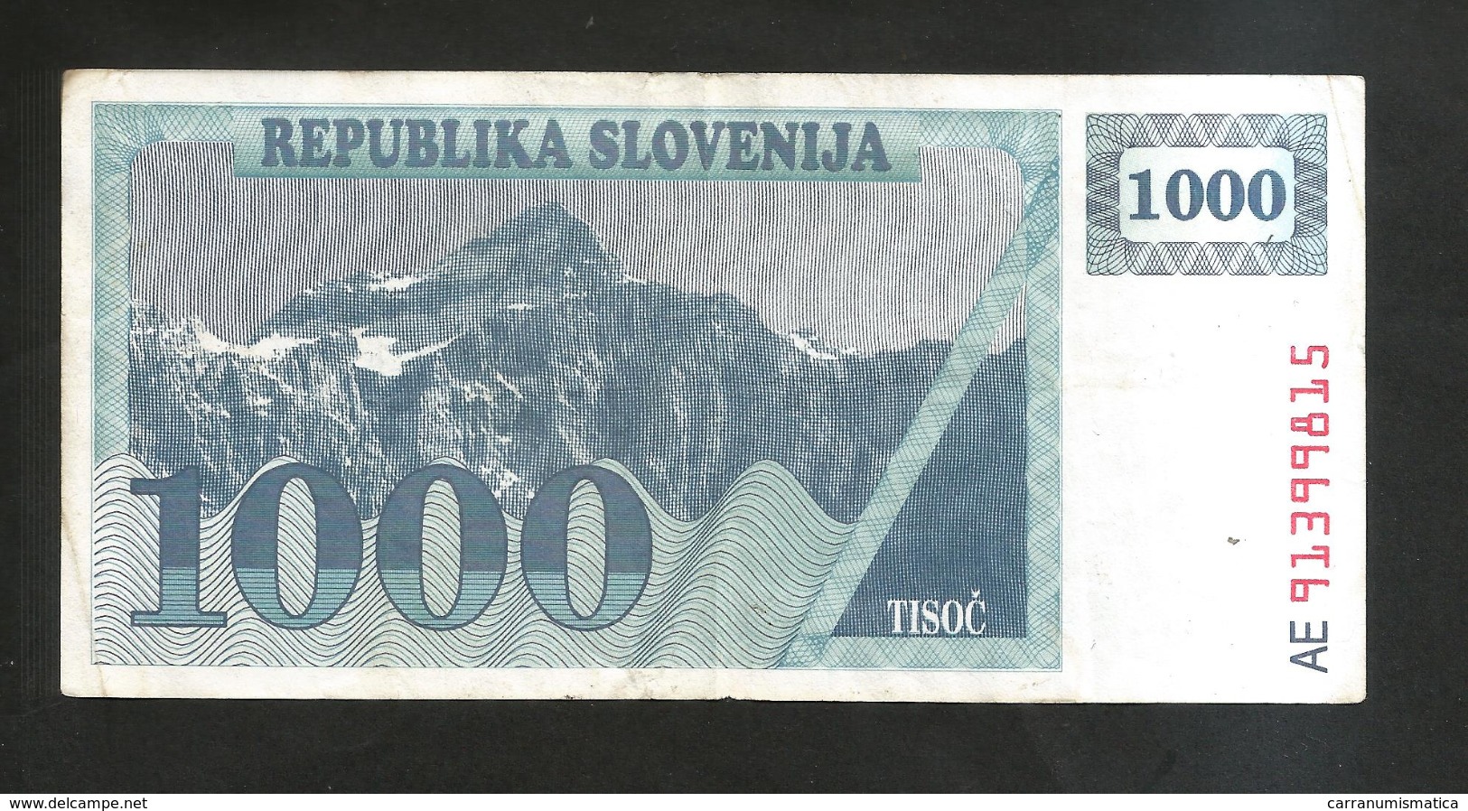 SLOVENIA - BANKA SLOVENIJE - 1000 TOLARJEV - (1990) - Slovénie