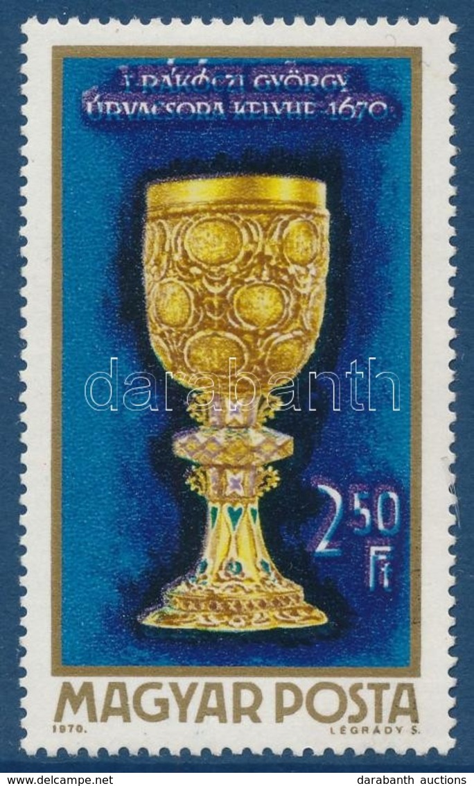 ** 1970 A Magyar ötvösség Remekei 2,50Ft Elcsúszott Sötétkék Színnel / Mi 2630 With Shifted Dark Blue Colour (gumihiba / - Sonstige & Ohne Zuordnung