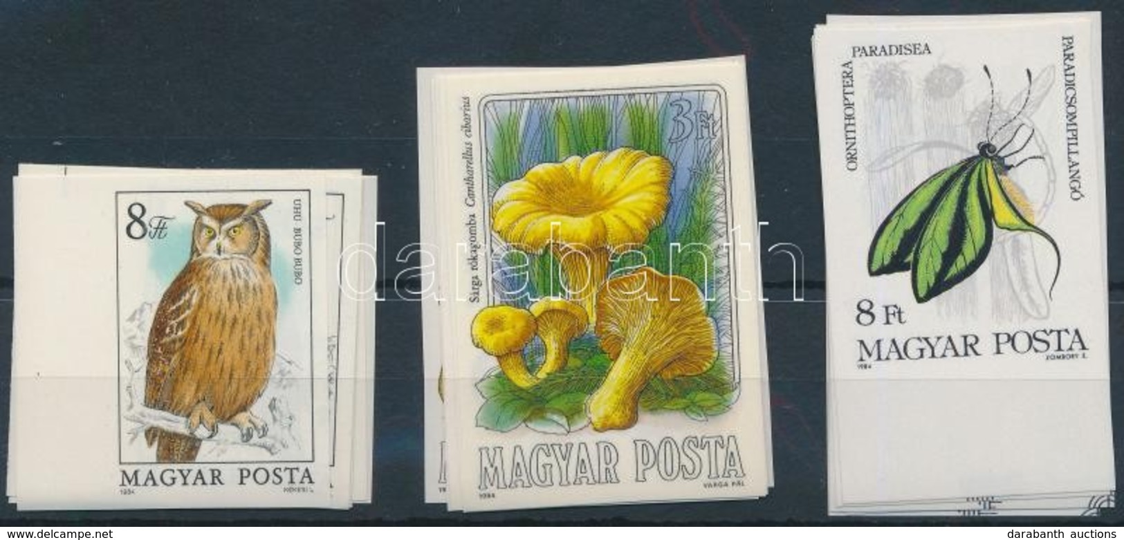 ** 1984 3 Klf Vágott Sor (17.500) / 3 Different Imperforate Sets - Altri & Non Classificati