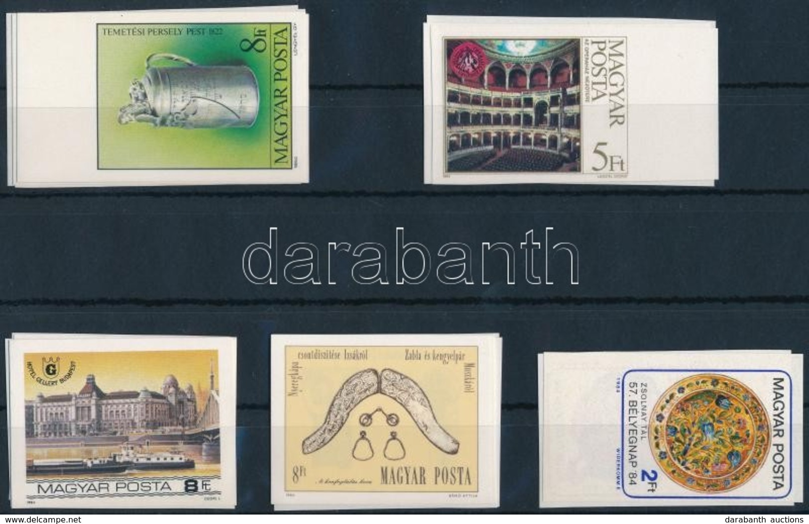 ** 1984 5 Klf Vágott Sor (18.000) / 5 Different Imperforate Sets - Altri & Non Classificati